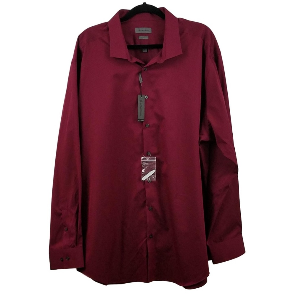 NWT Calvin Klein Non Iron Mens Dress Shirt 20 Tall